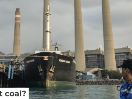A fisherman looks at the Suralaya coal-fired power plant in Cilegon, Indonesia, in 2023. Ronald Siagian/AFP via Getty Images